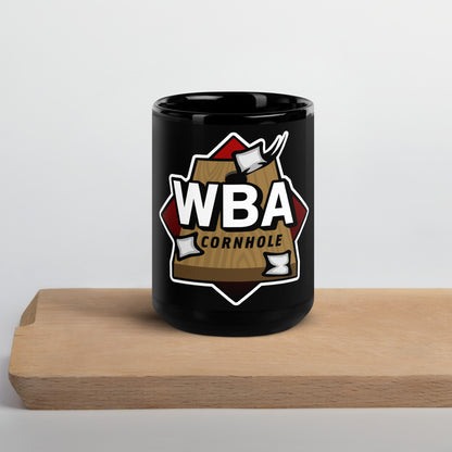 WBA Cornhole Black Glossy Mug