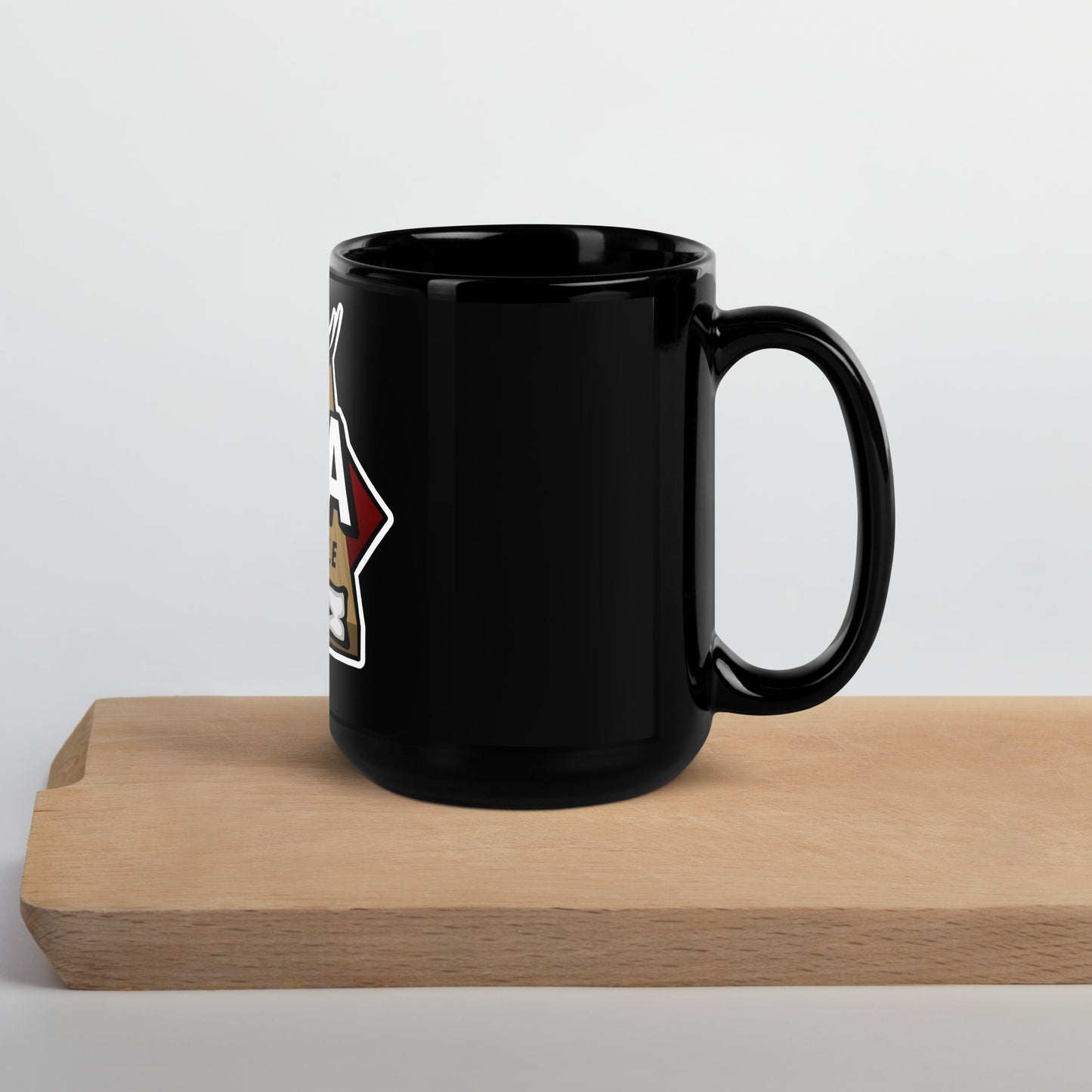 WBA Cornhole Black Glossy Mug