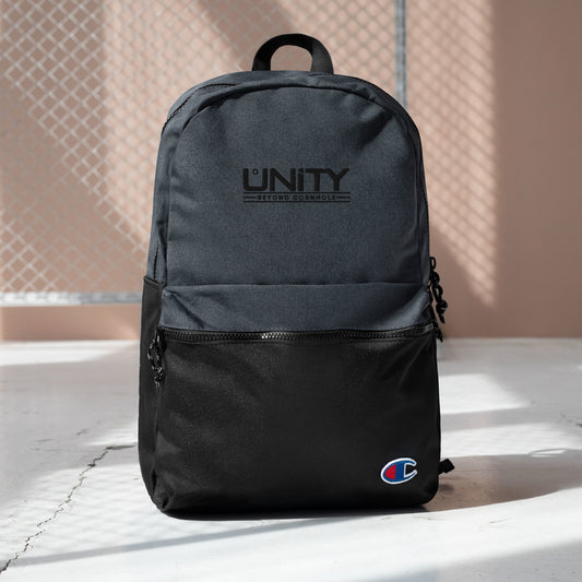 Unity Beyond Cornhole Embroidered Champion Backpack