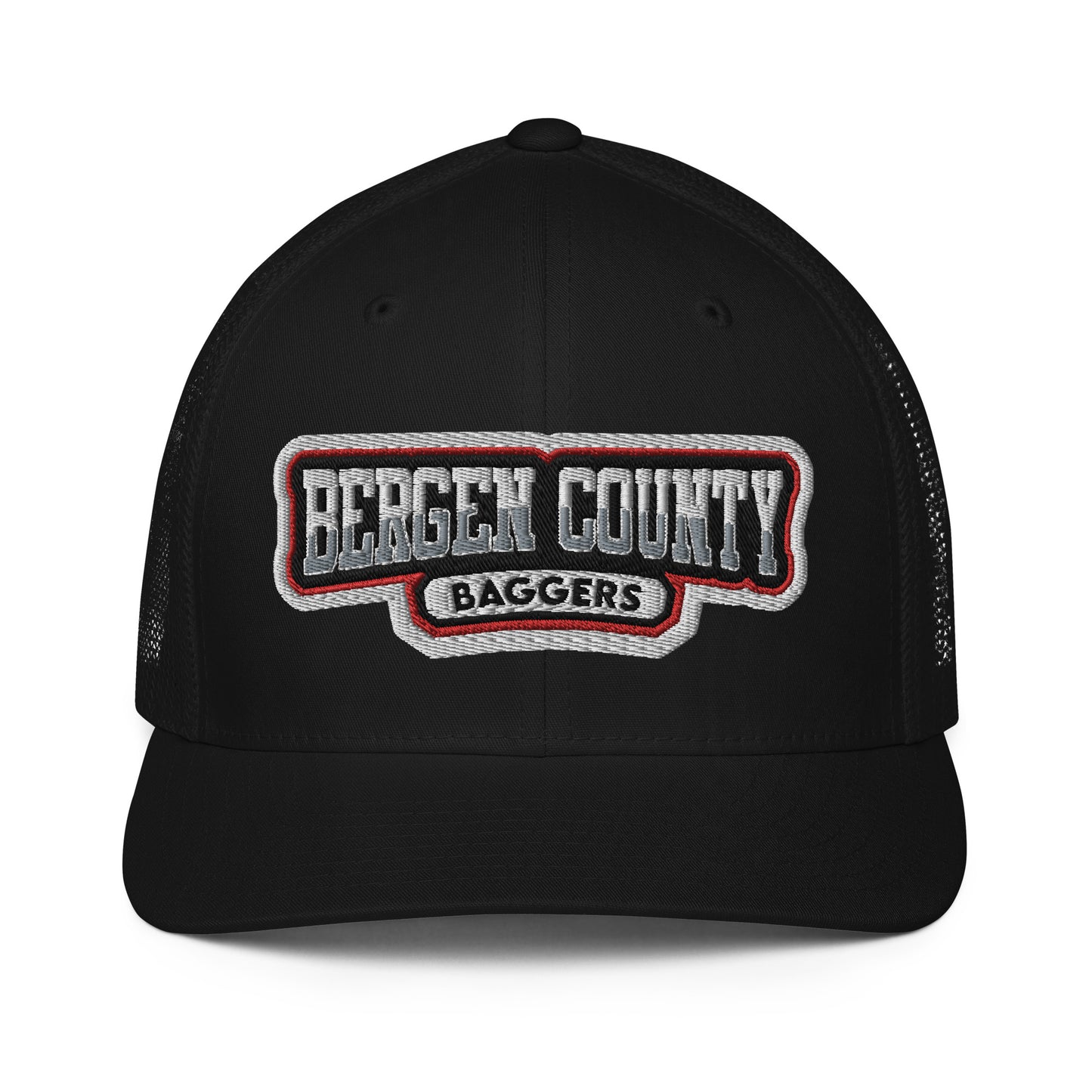 Bergen County Baggers flex fit mesh backed hat