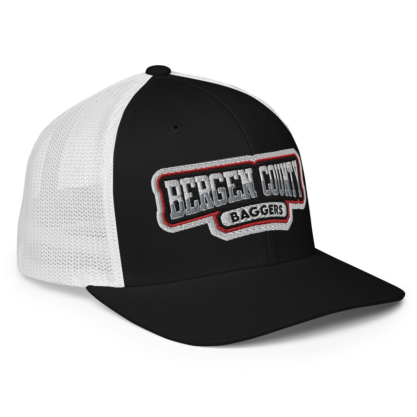 Bergen County Baggers flex fit mesh backed hat