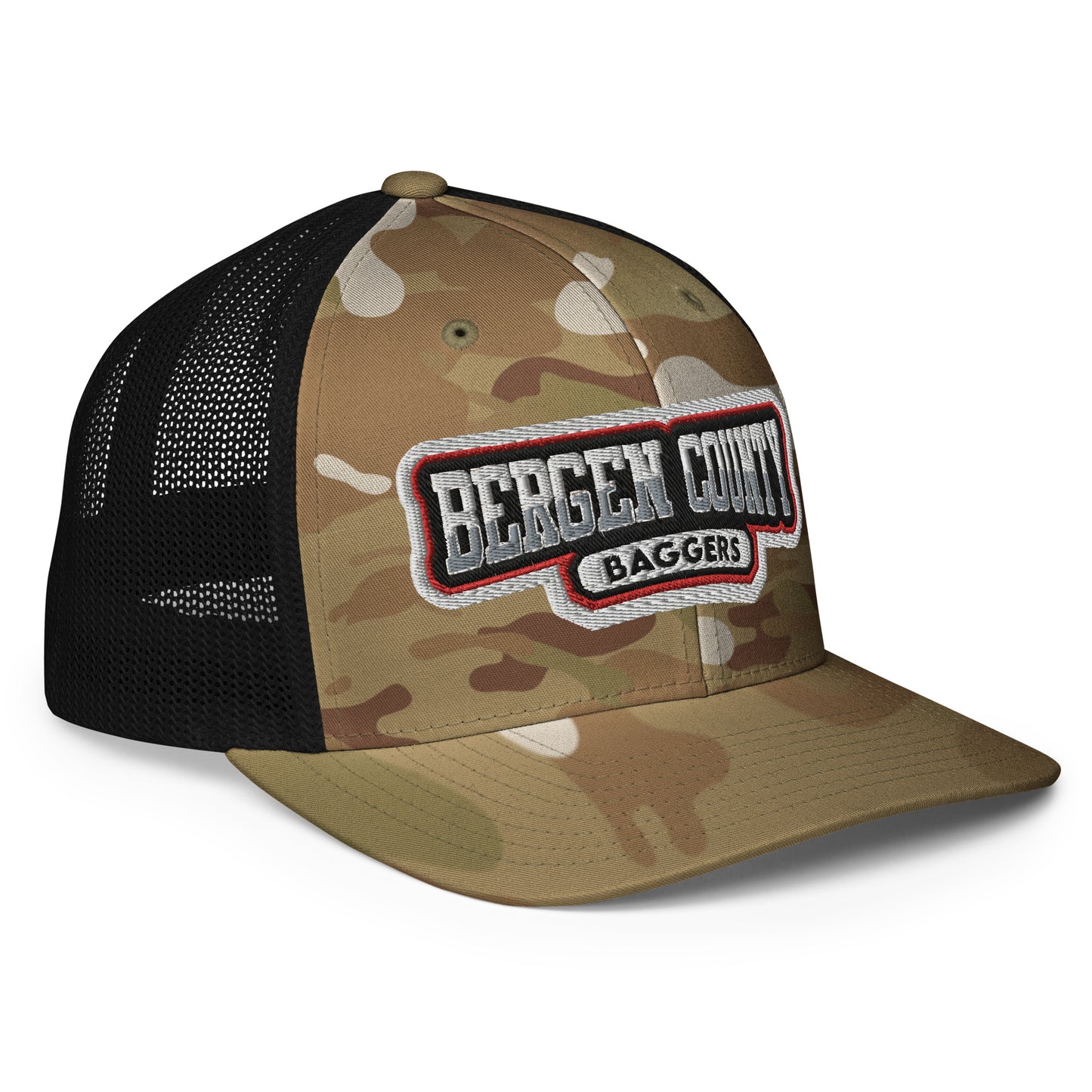 Bergen County Baggers flex fit mesh backed hat