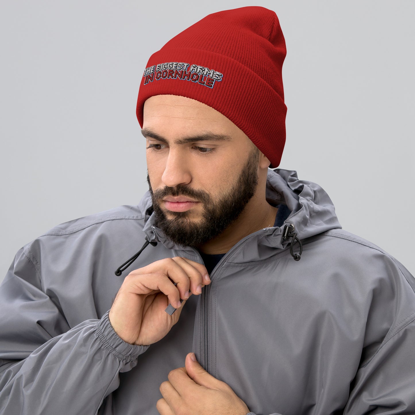 The Biggest Arms in Cornhole Cuffed Beanie