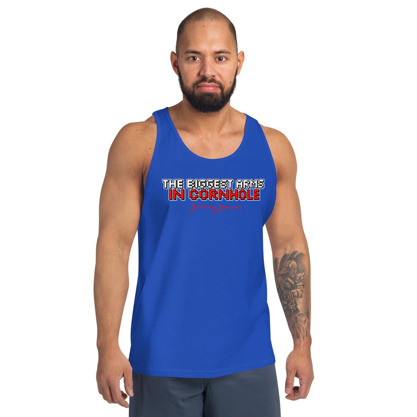 The Biggest Arms in Cornhole Unisex Tank Top