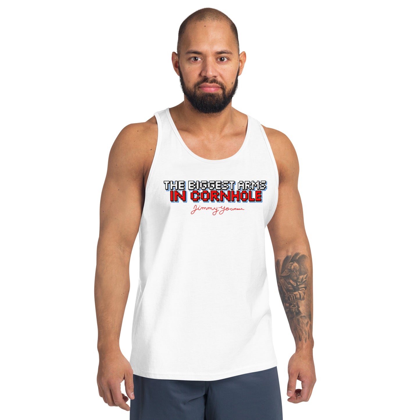 The Biggest Arms in Cornhole Unisex Tank Top