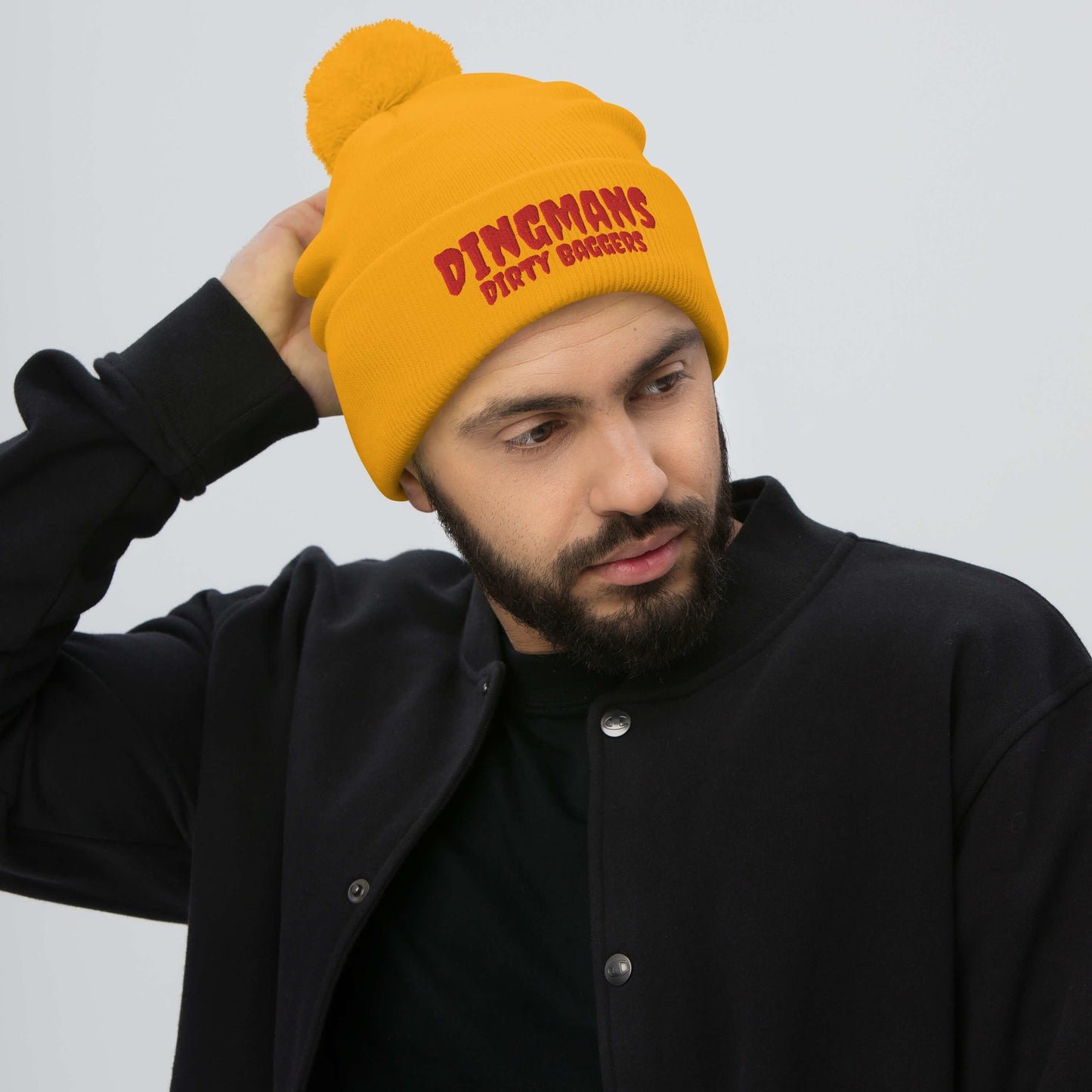 Dingmans Dirty Baggers Pom-Pom Beanie