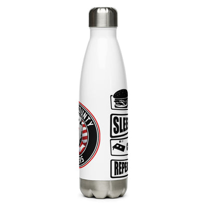 BCB Eat Sleep Cornhole Repeat Stainless Steel Water Bottle