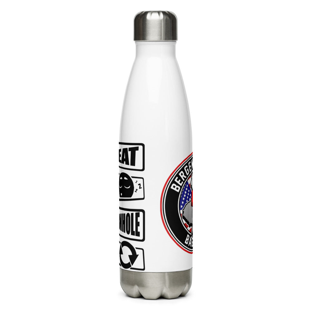 BCB Eat Sleep Cornhole Repeat Stainless Steel Water Bottle