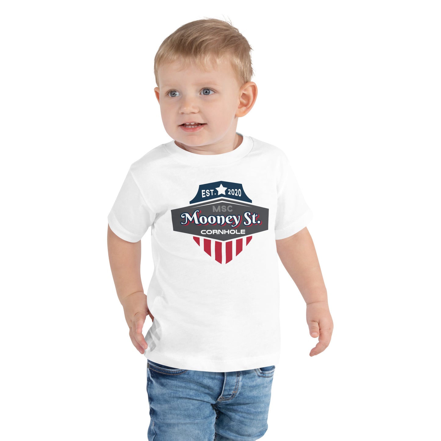 Mooney St. Cornhole Toddler Short Sleeve Tee