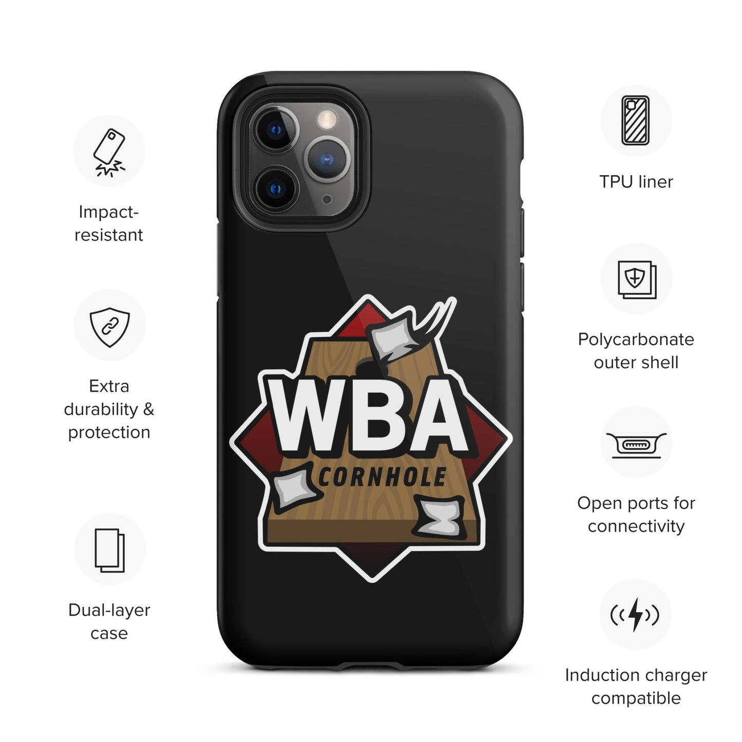 WBA Cornhole Tough Case for iPhone®