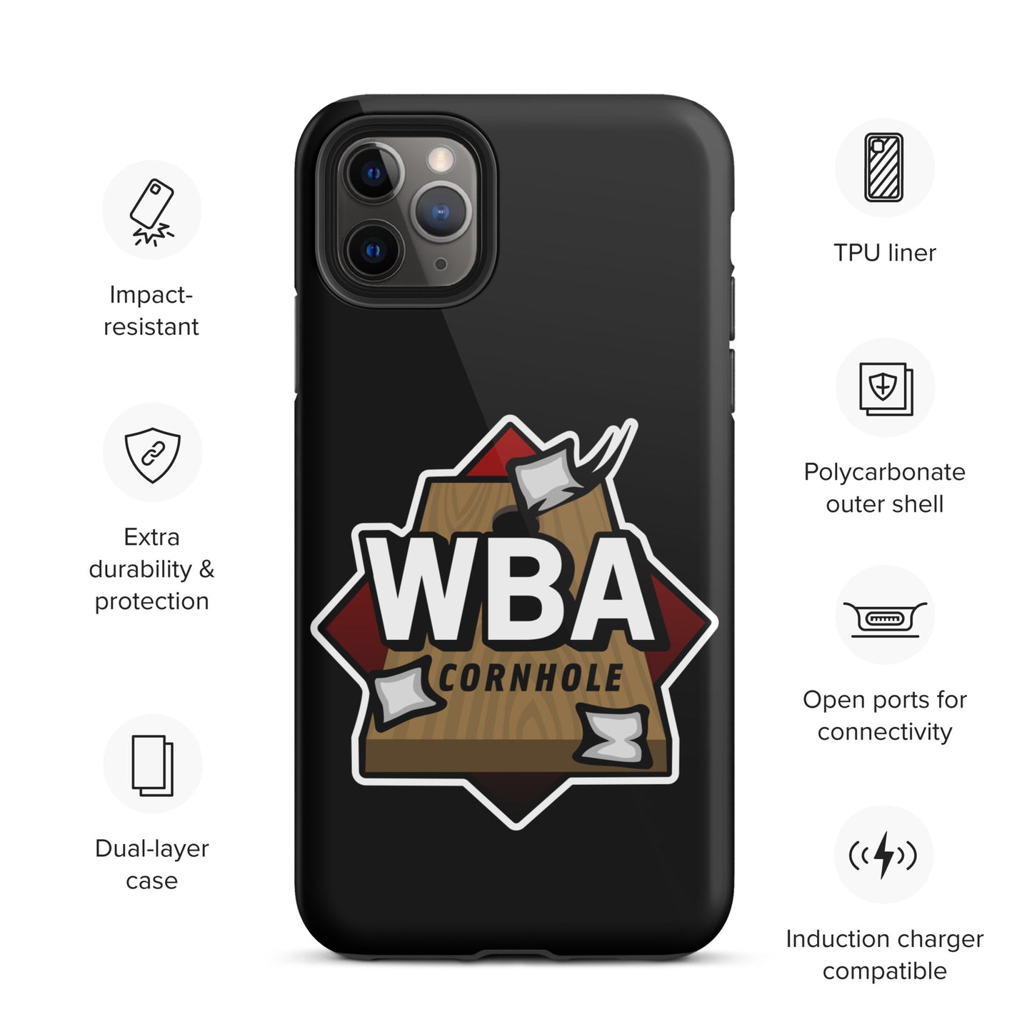 WBA Cornhole Tough Case for iPhone®