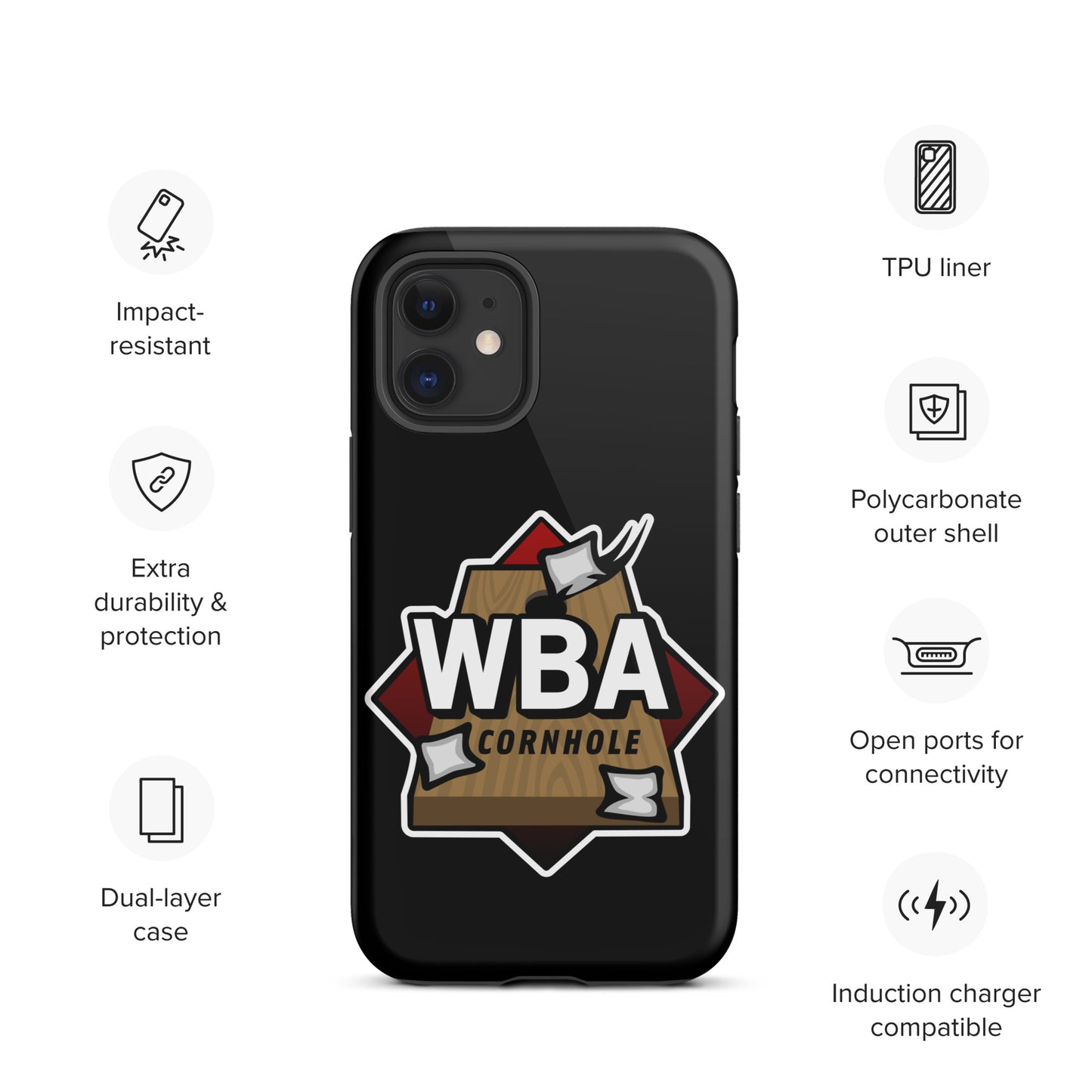 WBA Cornhole Tough Case for iPhone®