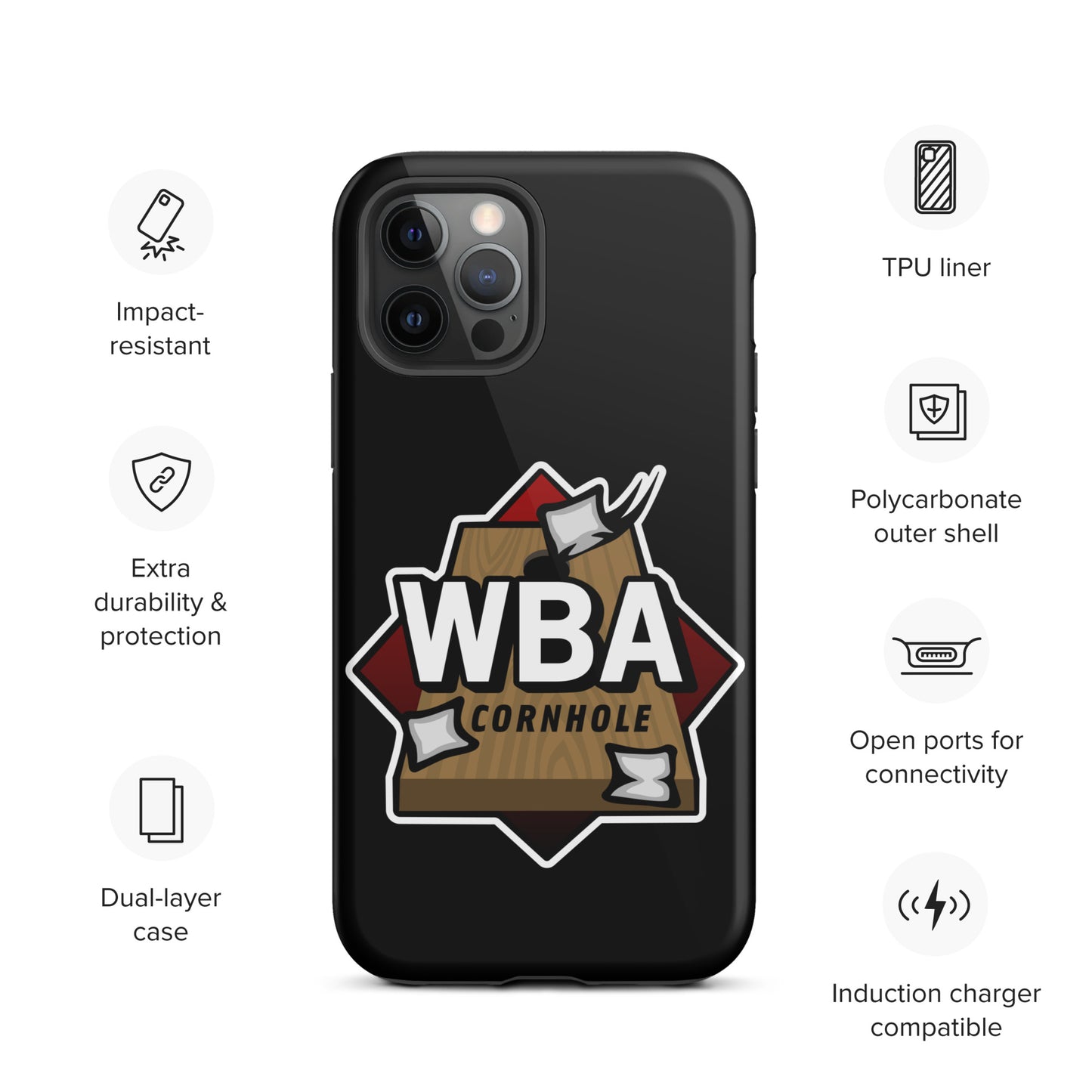 WBA Cornhole Tough Case for iPhone®