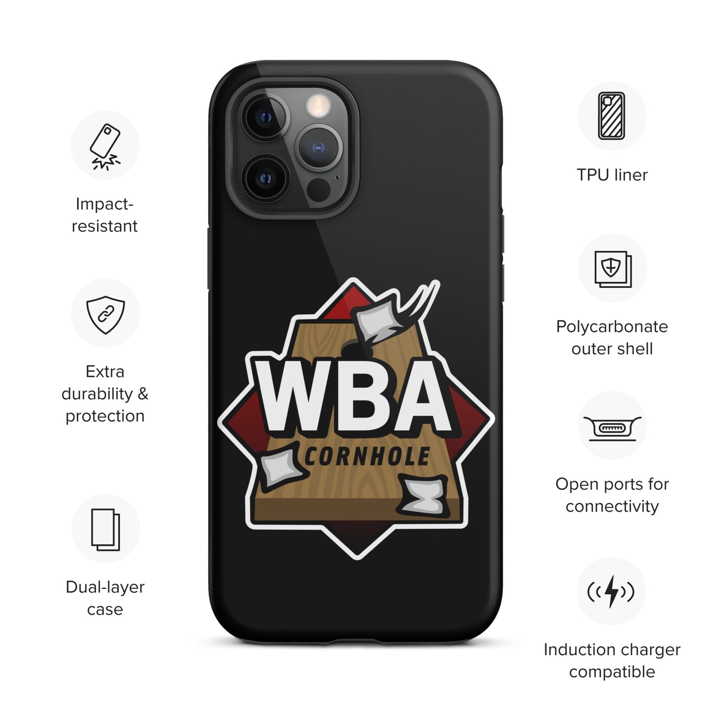 WBA Cornhole Tough Case for iPhone®