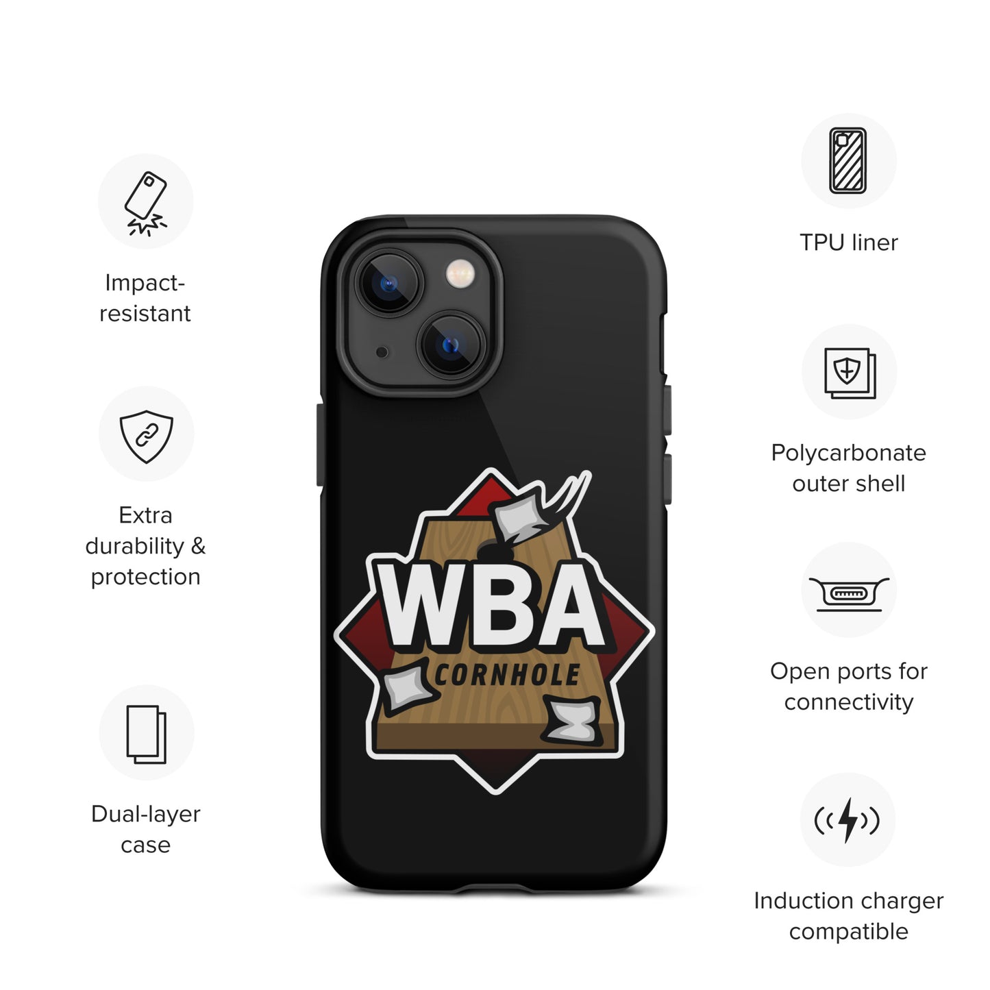 WBA Cornhole Tough Case for iPhone®