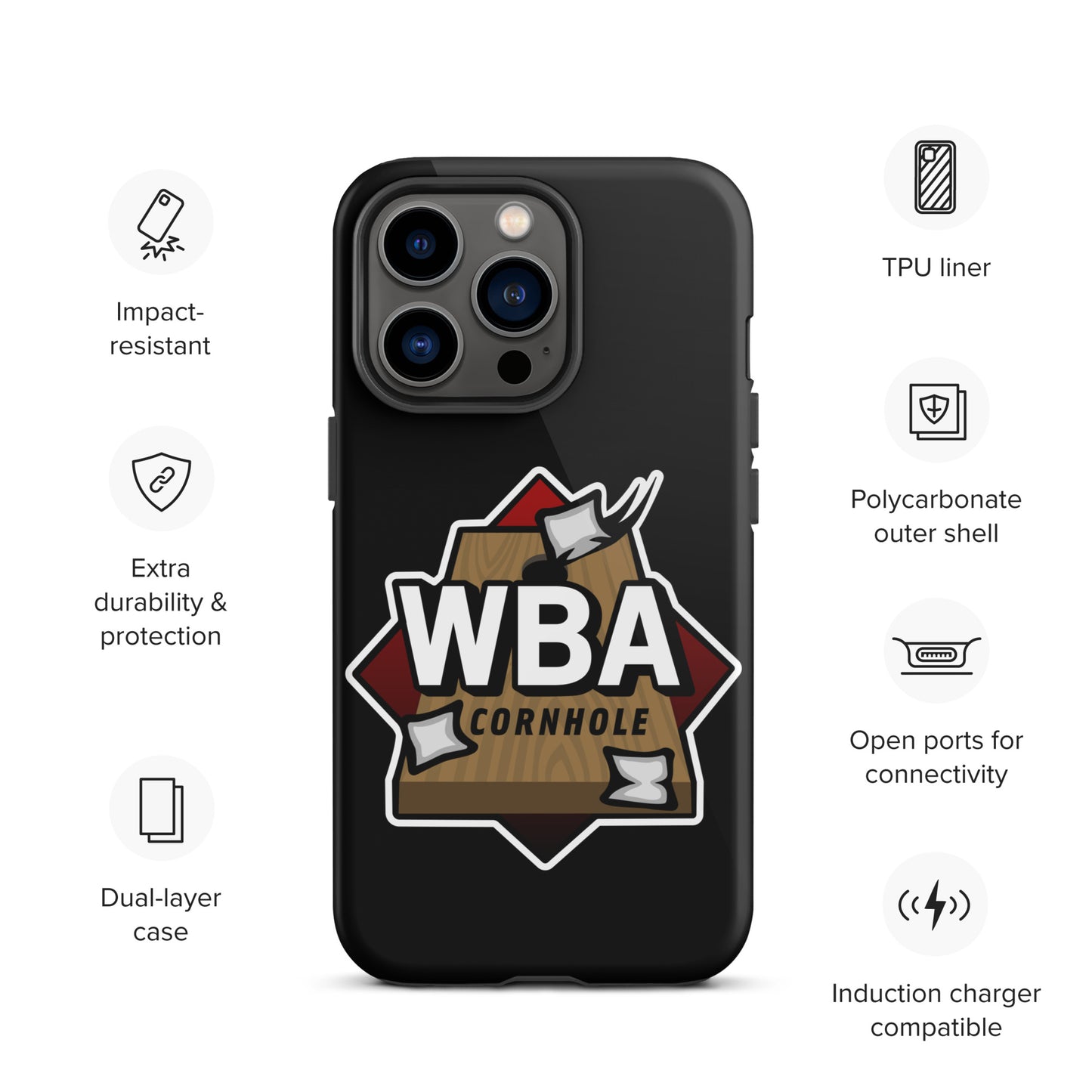 WBA Cornhole Tough Case for iPhone®