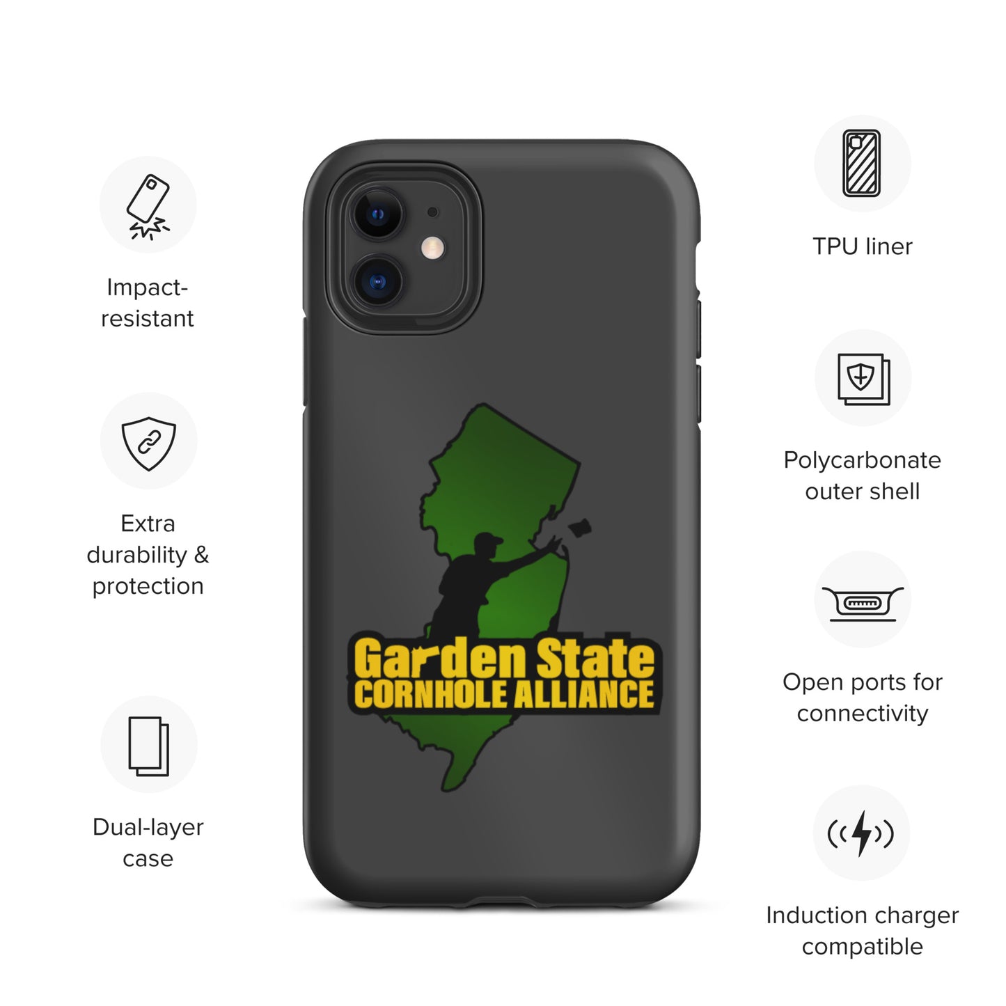 Garden State Cornhole Alliance Tough iPhone case