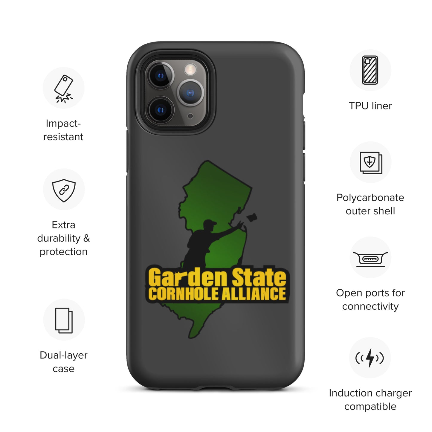 Garden State Cornhole Alliance Tough iPhone case