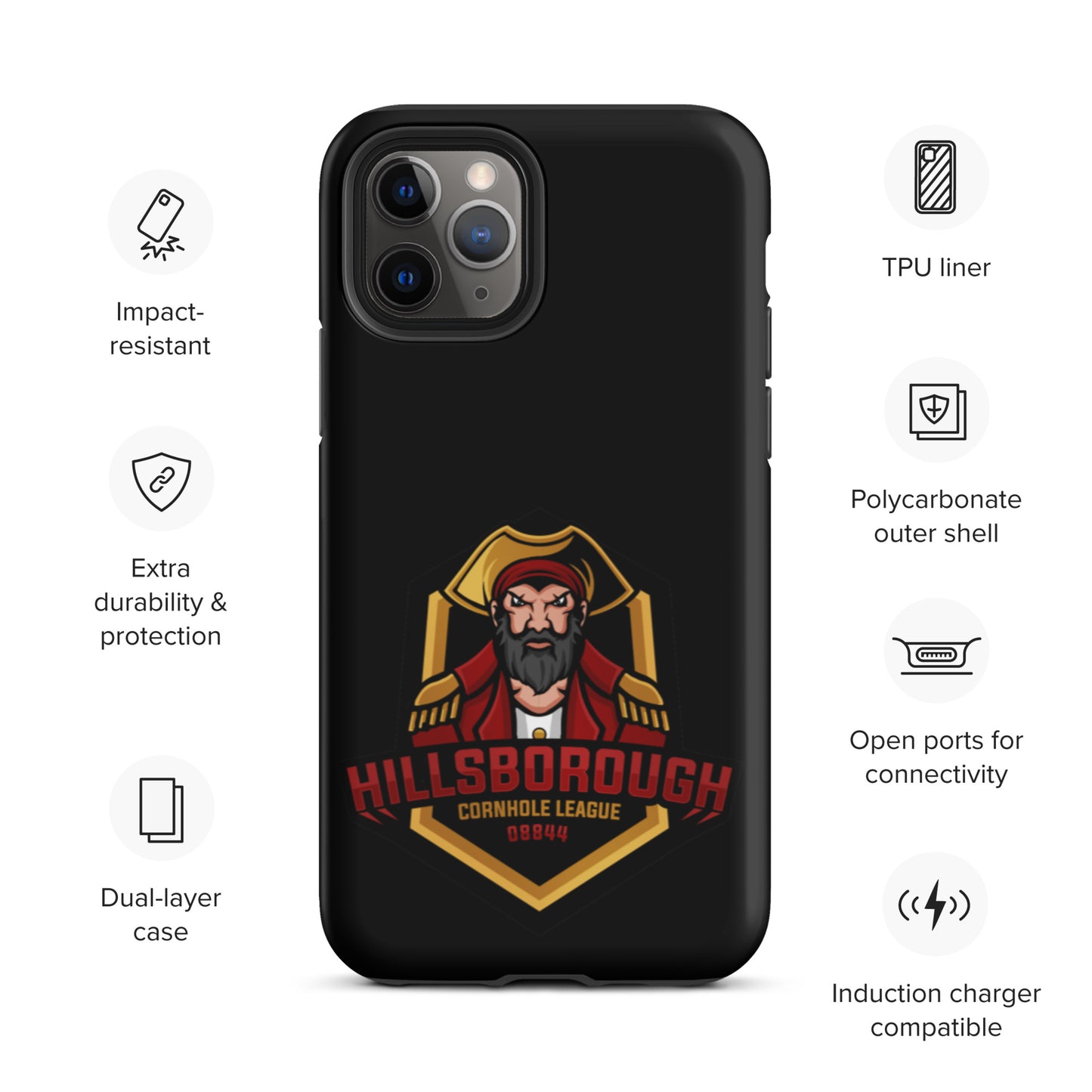 Hillsborough Cornhole Tough iPhone case