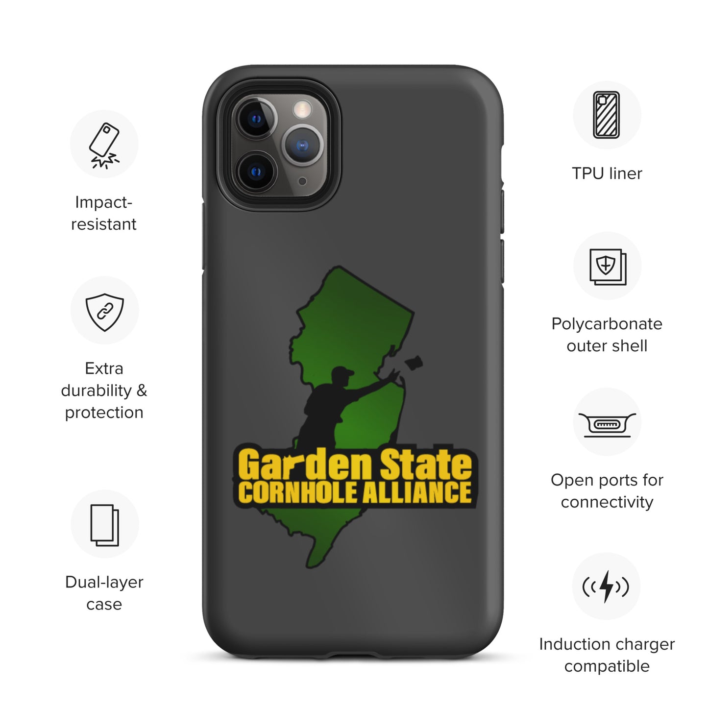 Garden State Cornhole Alliance Tough iPhone case