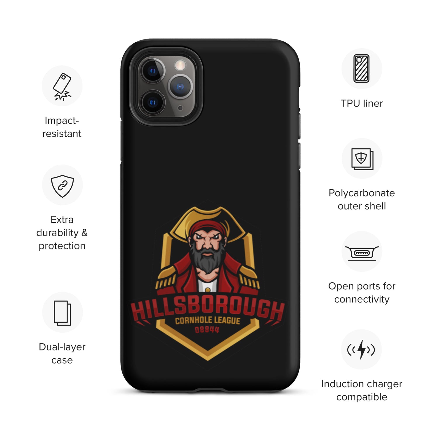 Hillsborough Cornhole Tough iPhone case