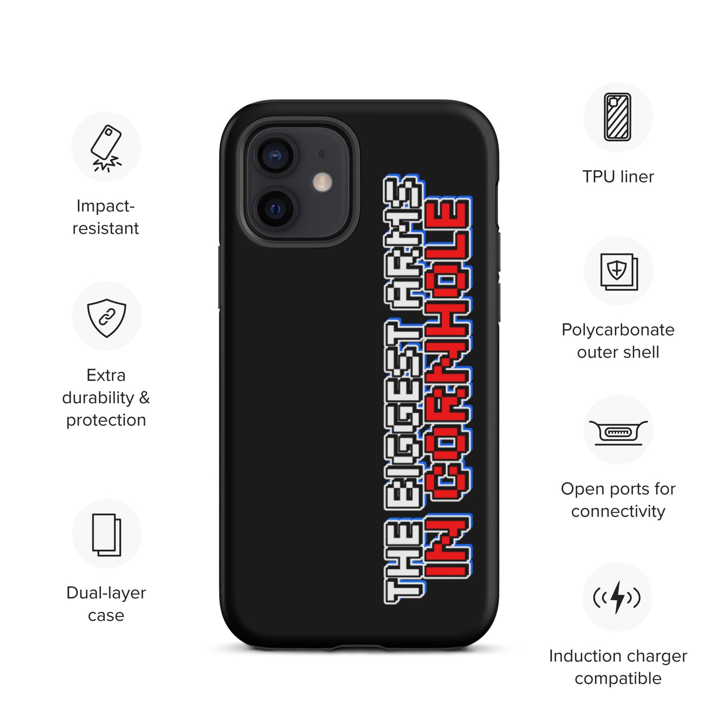 The Biggest Arms in Cornhole Tough iPhone case