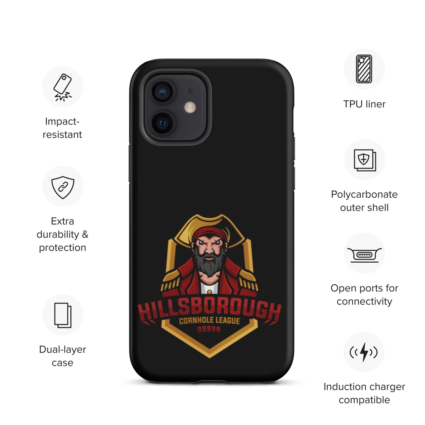 Hillsborough Cornhole Tough iPhone case