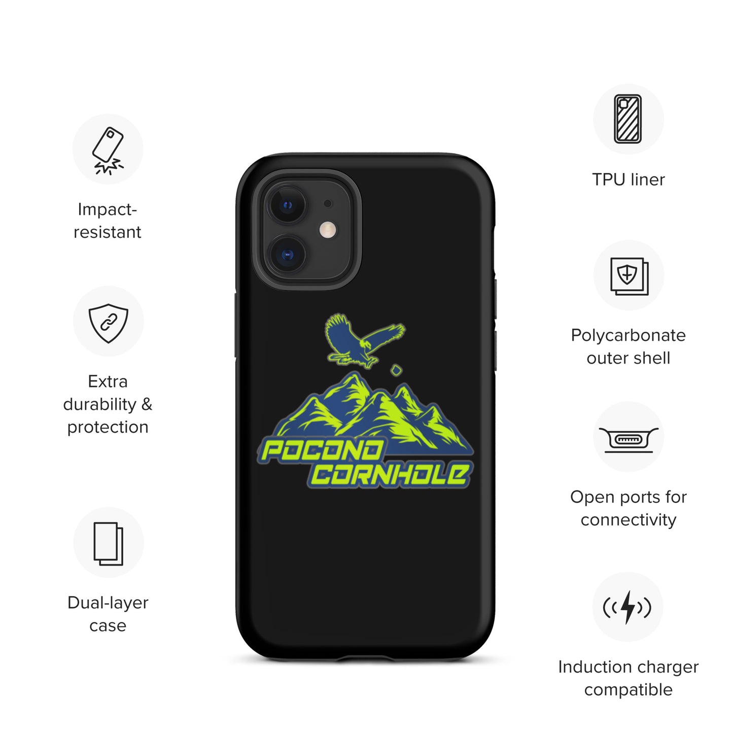 Pocono Cornhole Tough iPhone case