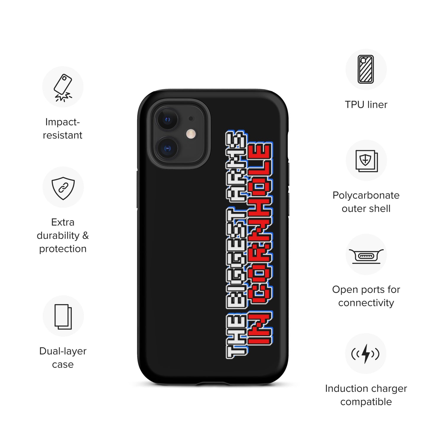 The Biggest Arms in Cornhole Tough iPhone case