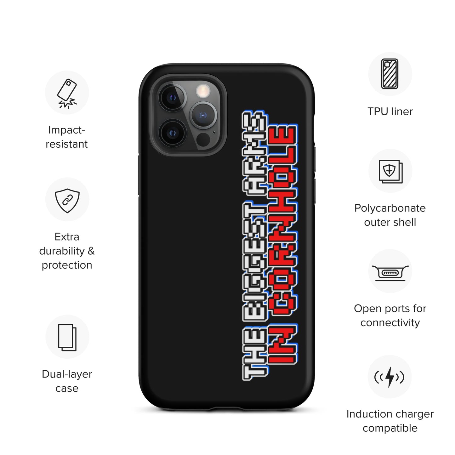 The Biggest Arms in Cornhole Tough iPhone case