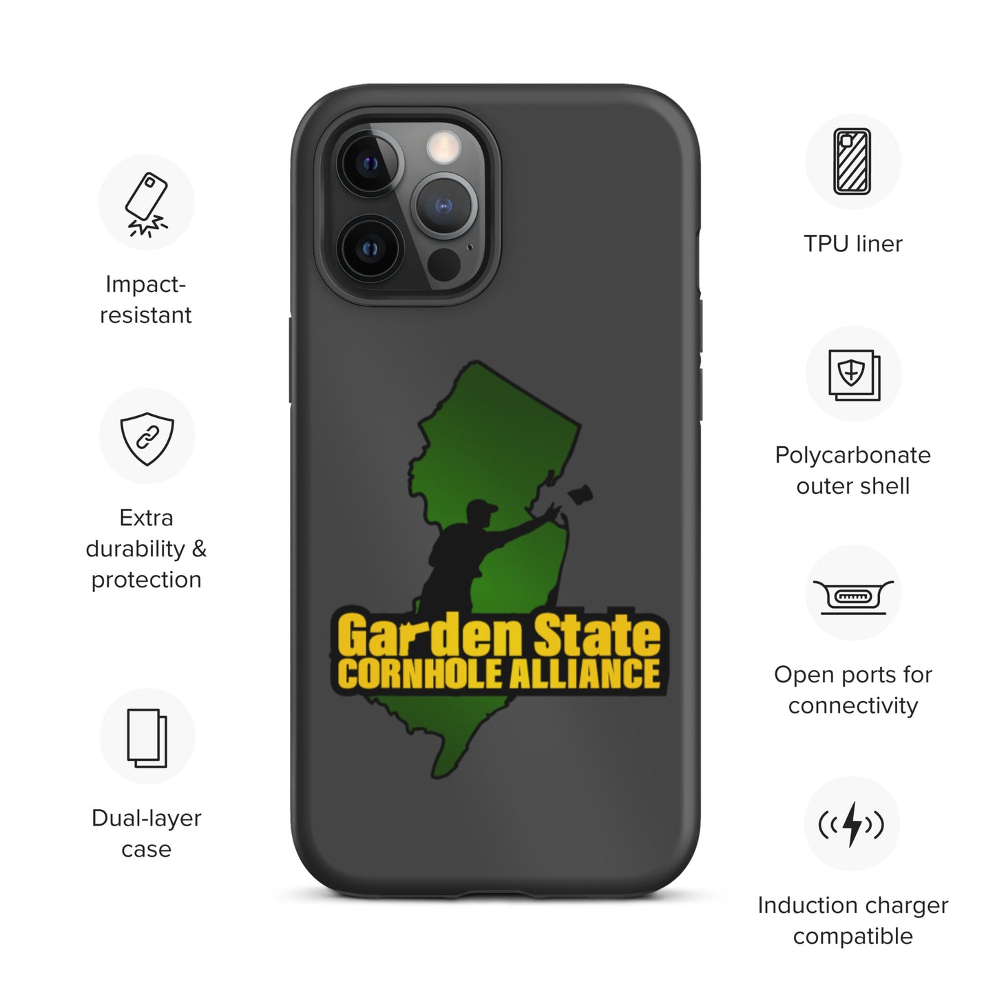 Garden State Cornhole Alliance Tough iPhone case