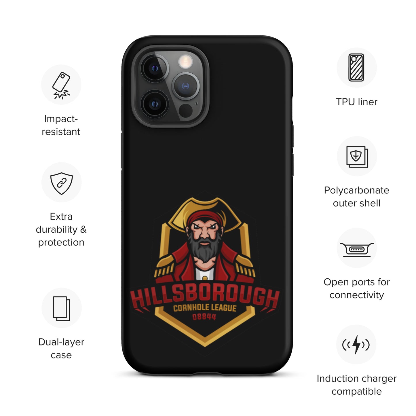 Hillsborough Cornhole Tough iPhone case