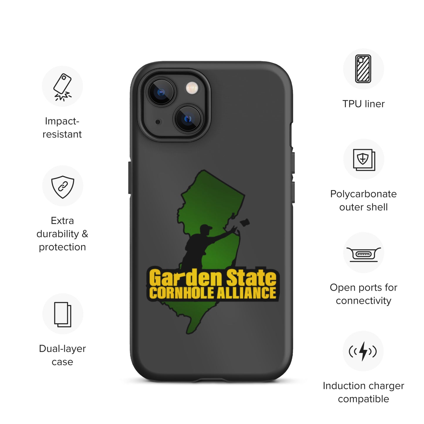 Garden State Cornhole Alliance Tough iPhone case