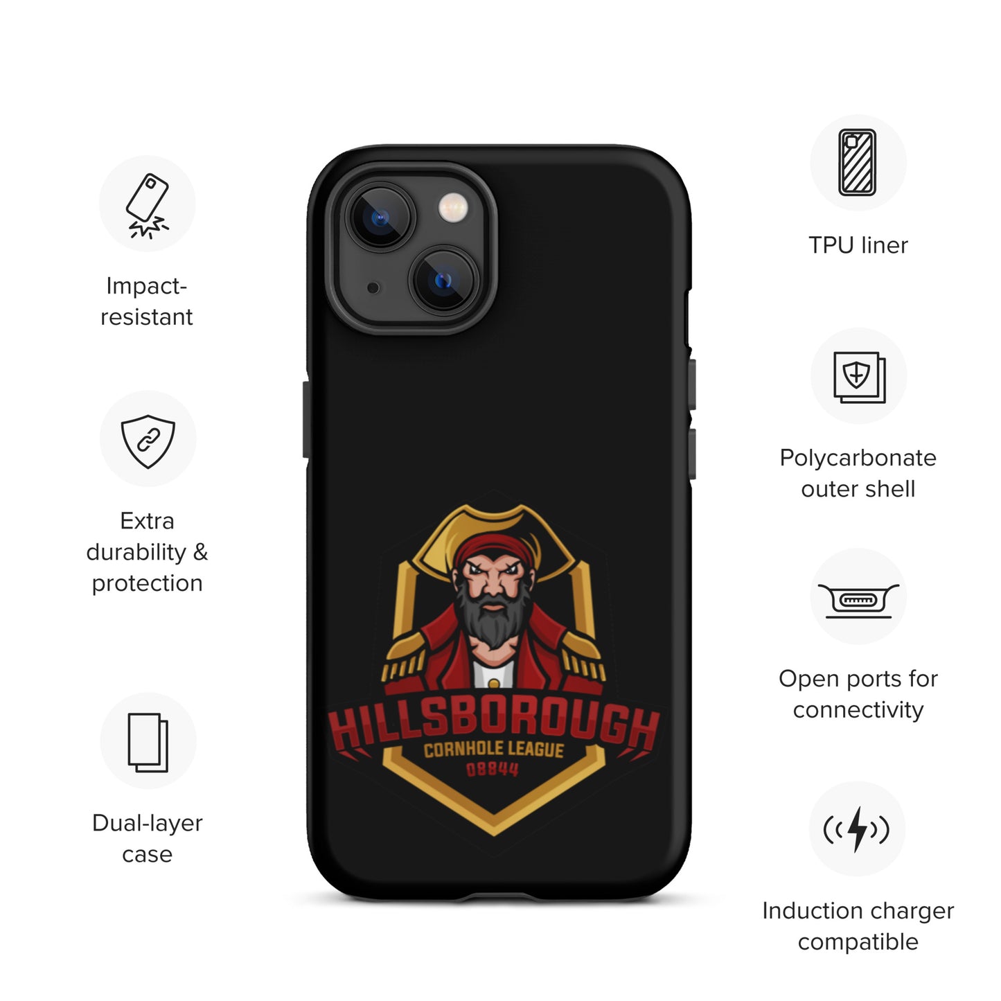 Hillsborough Cornhole Tough iPhone case