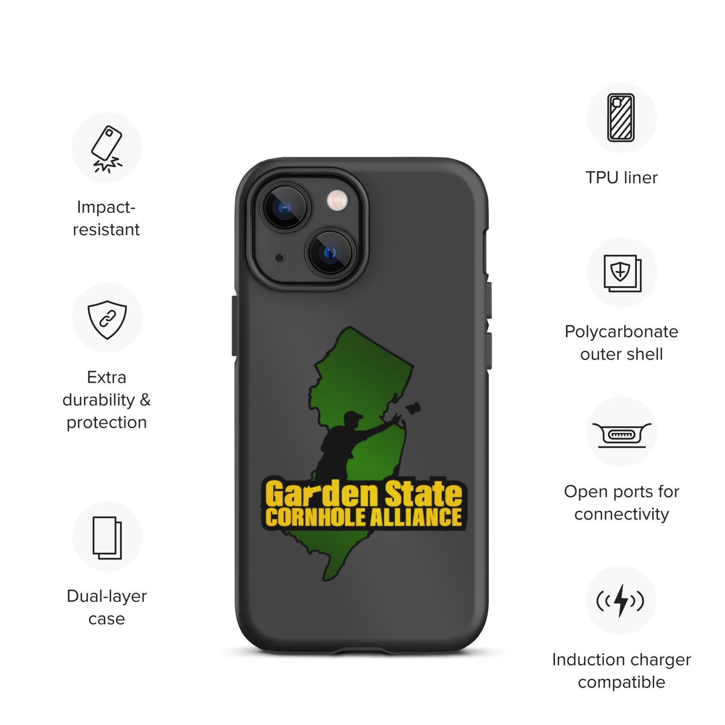 Garden State Cornhole Alliance Tough iPhone case