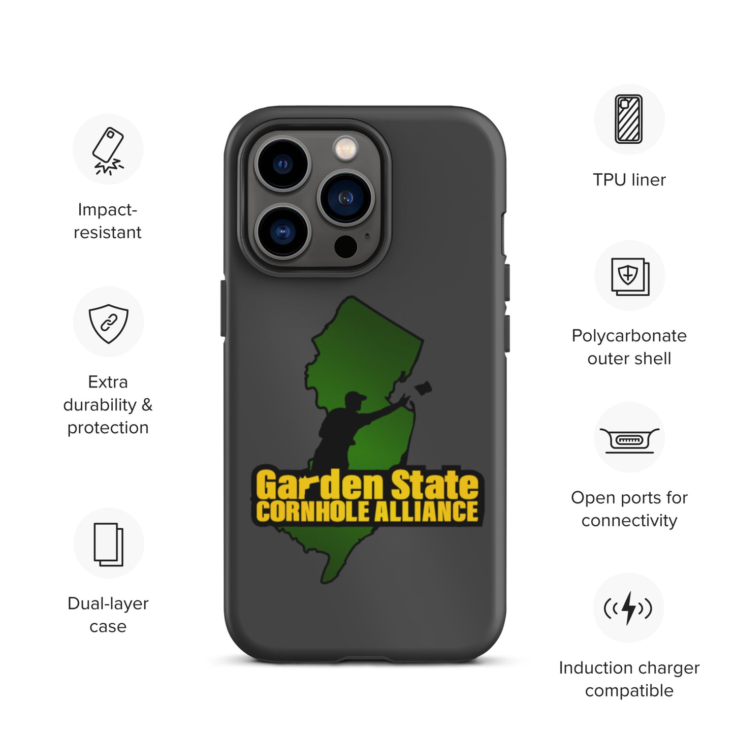 Garden State Cornhole Alliance Tough iPhone case