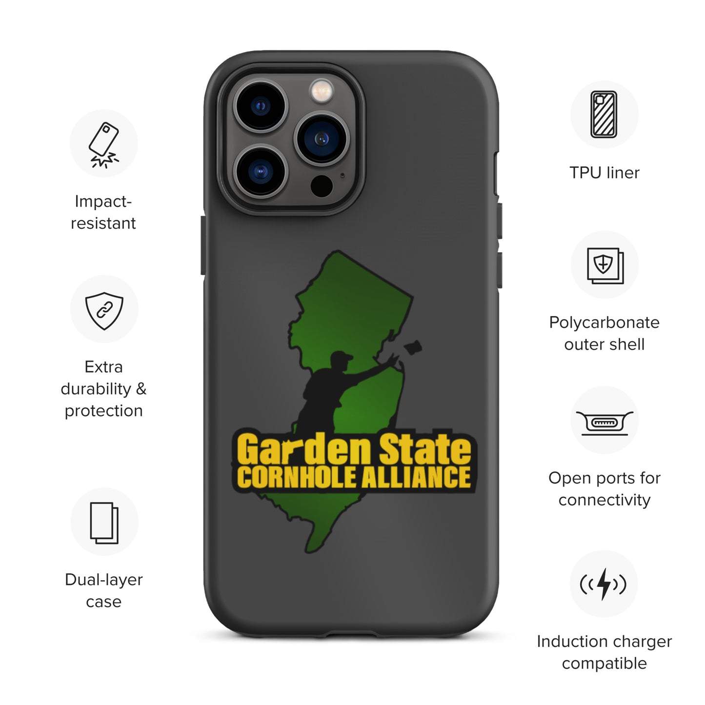 Garden State Cornhole Alliance Tough iPhone case