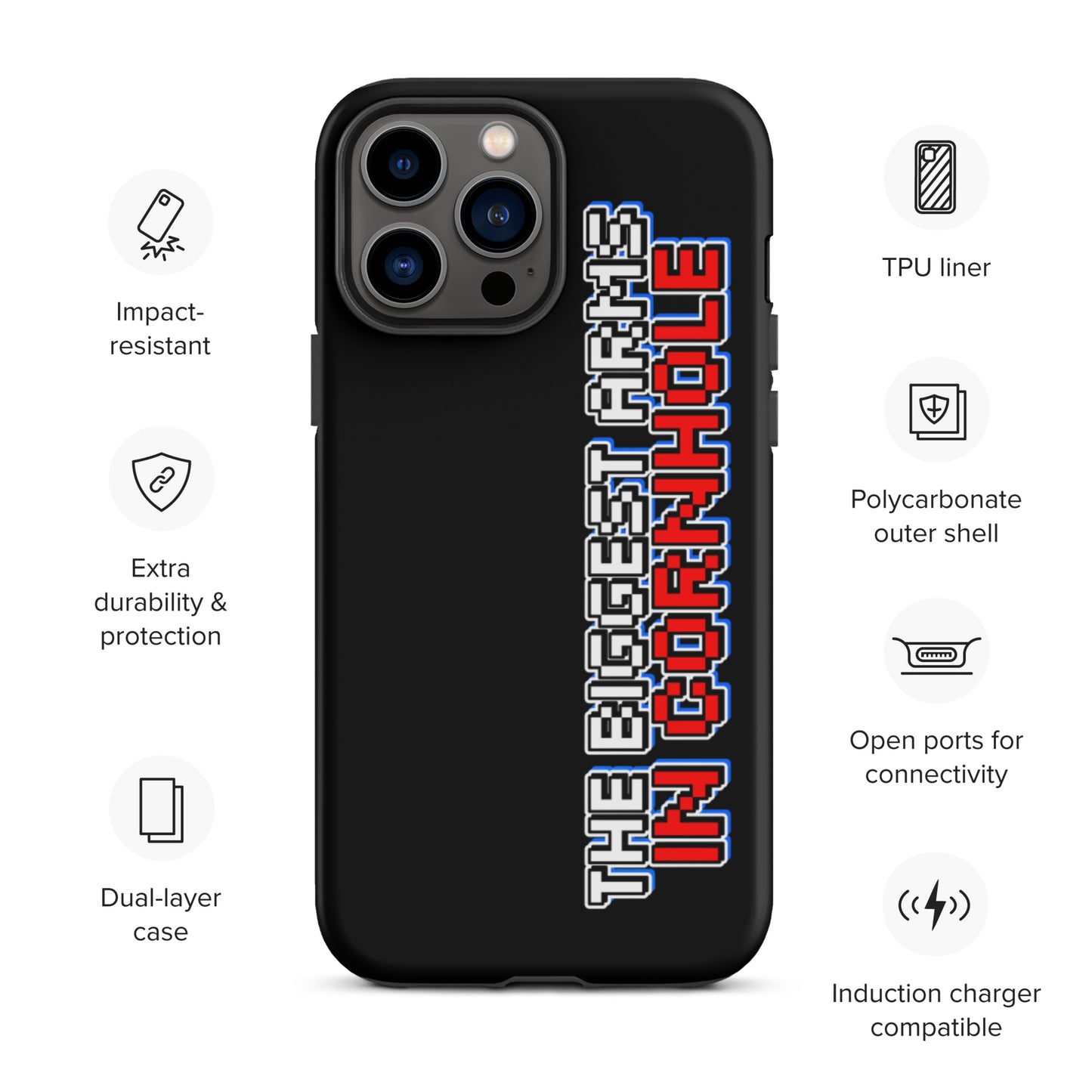 The Biggest Arms in Cornhole Tough iPhone case