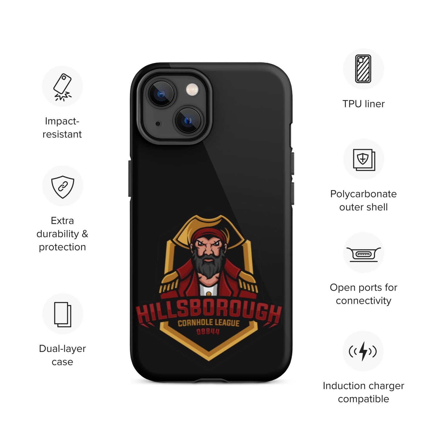 Hillsborough Cornhole Tough iPhone case