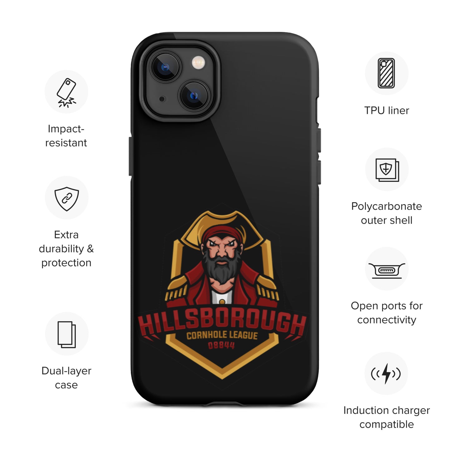 Hillsborough Cornhole Tough iPhone case