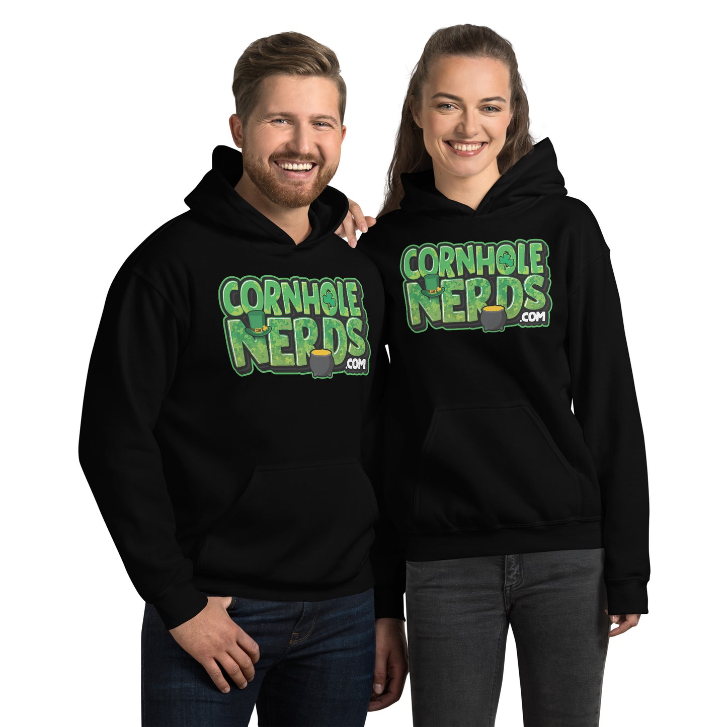 Cornhole Nerds Irish you good luck Unisex Hoodie