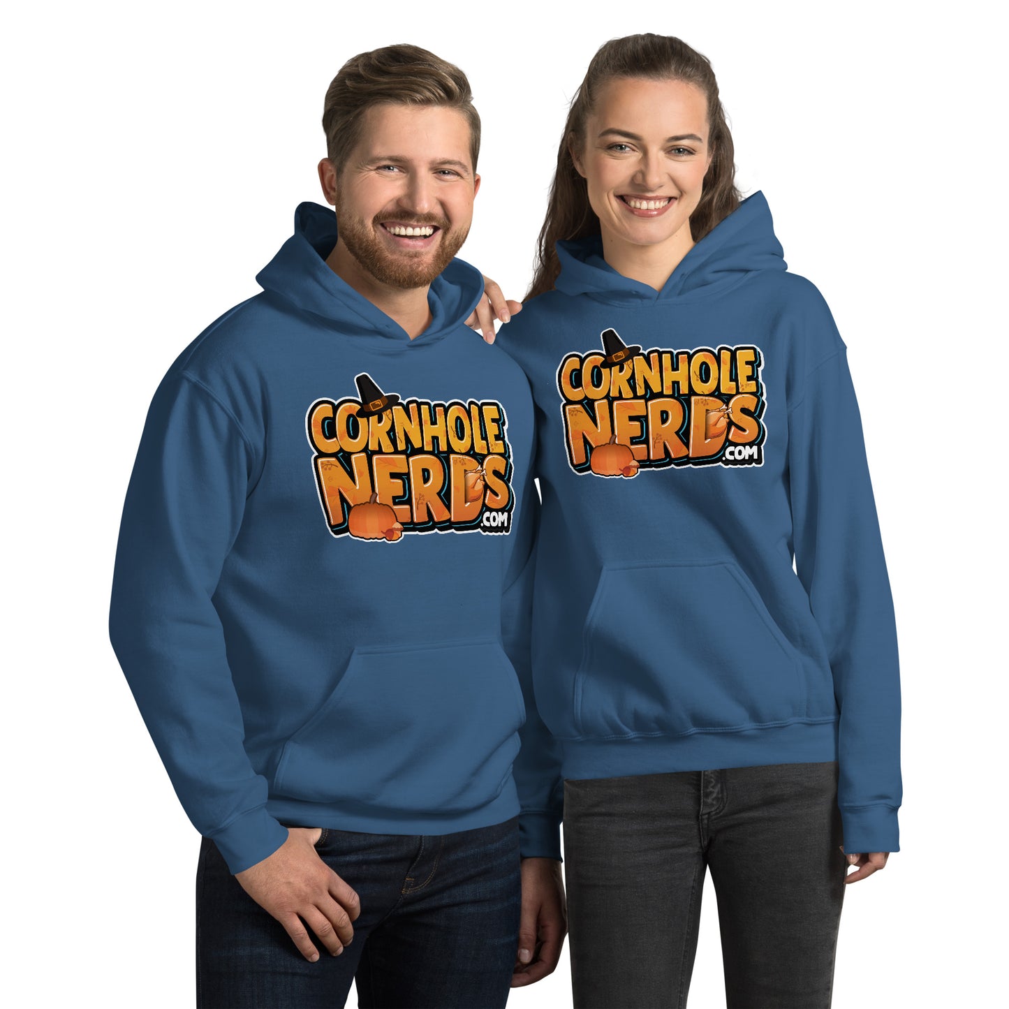 Cornhole Nerds Autumn Skies and Pumpkin Pies Unisex Hoodie