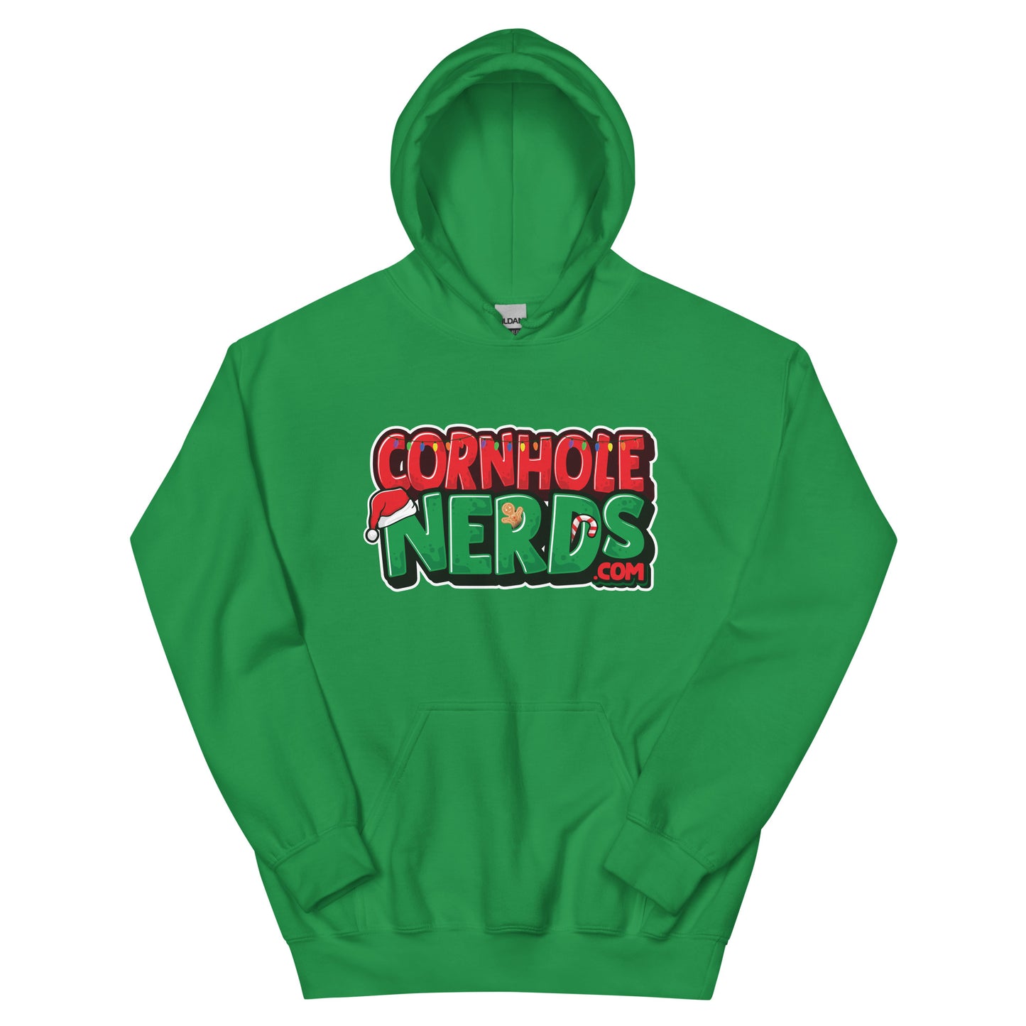 Cornhole Nerds Holly Jolly Christmas Unisex Hoodie