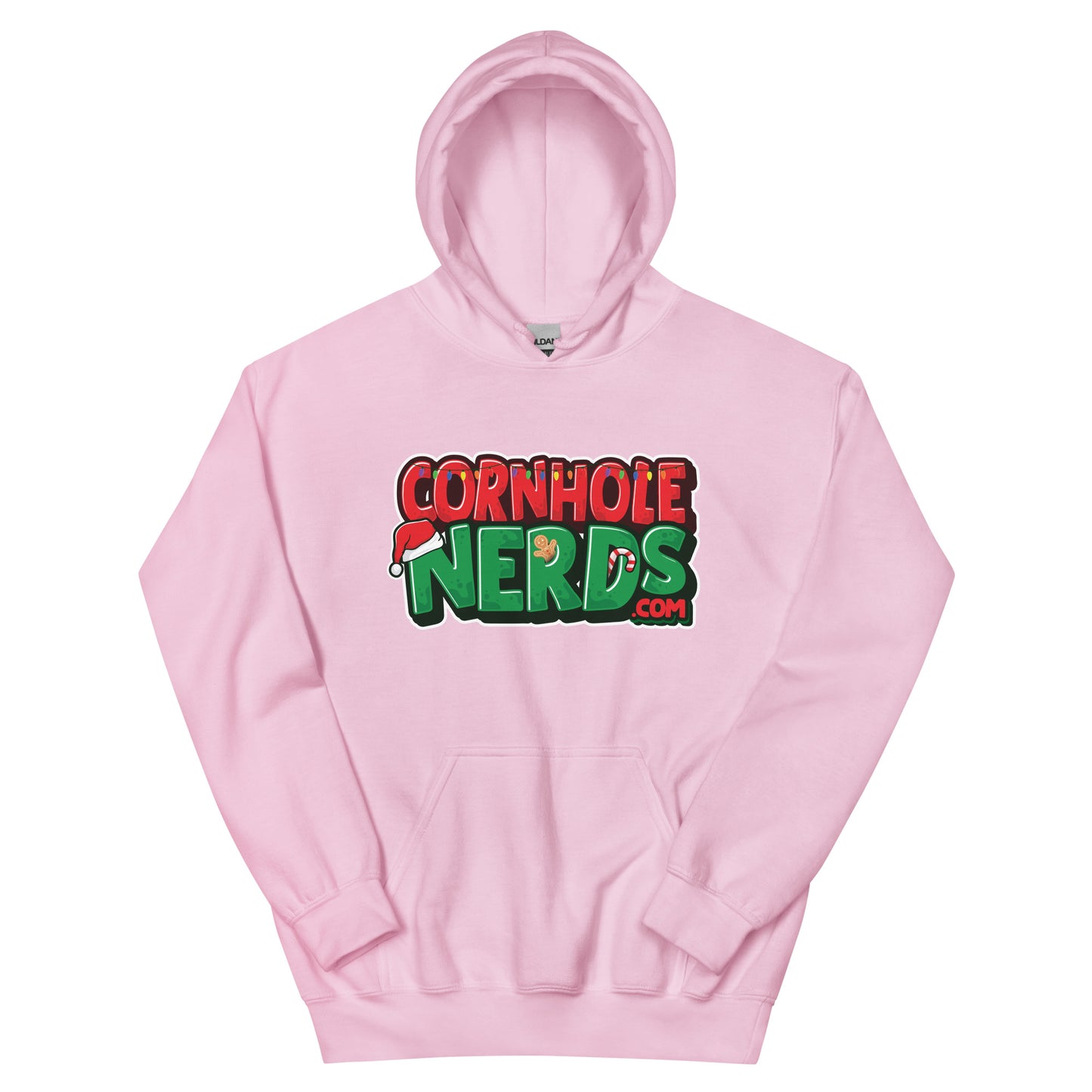 Cornhole Nerds Holly Jolly Christmas Unisex Hoodie