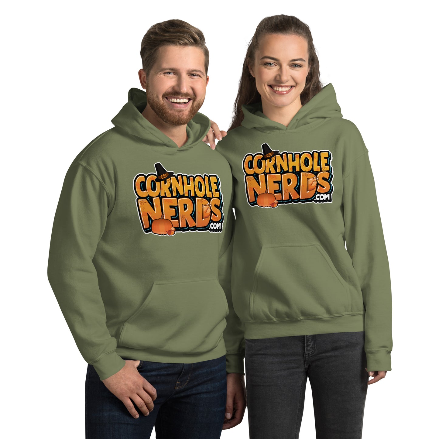 Cornhole Nerds Autumn Skies and Pumpkin Pies Unisex Hoodie