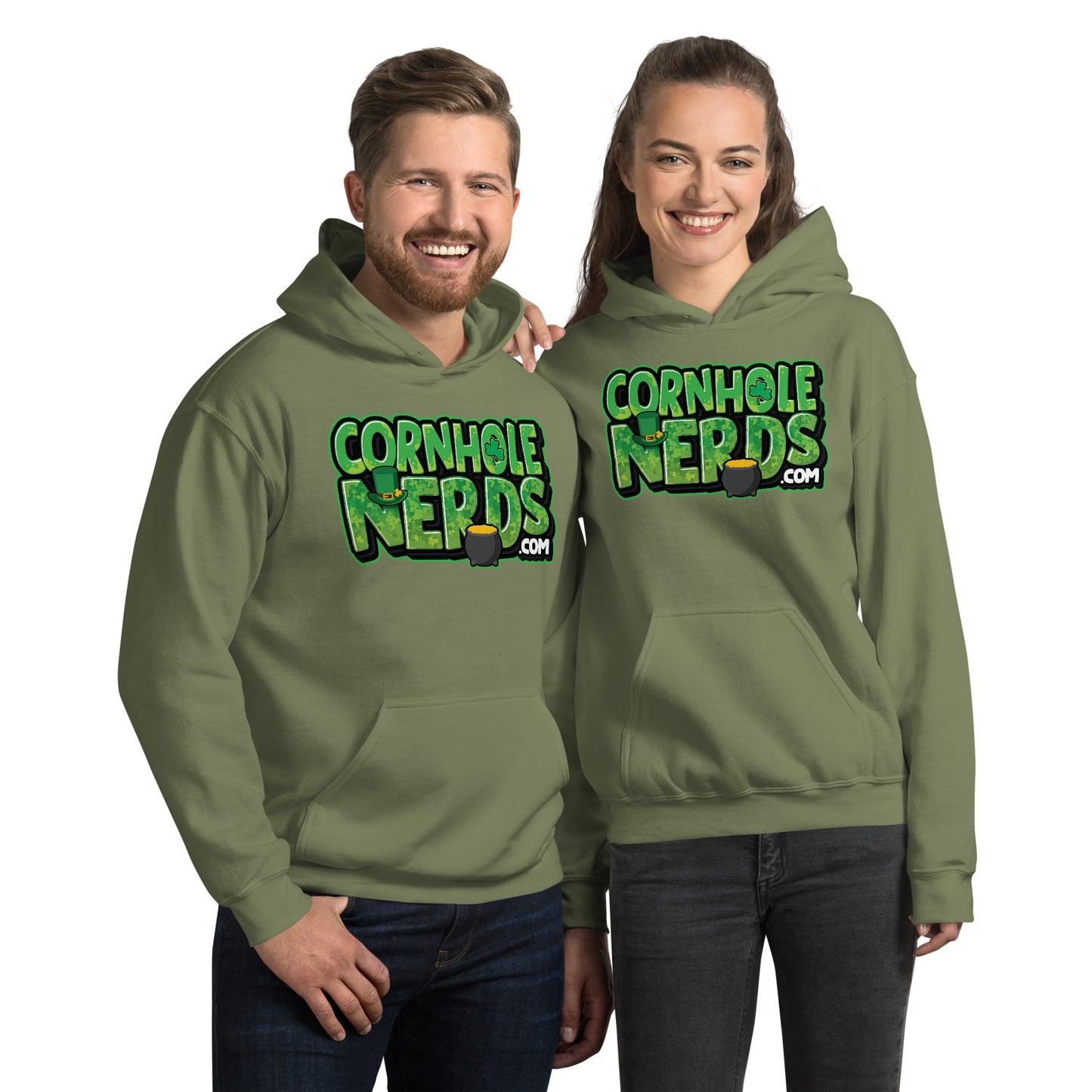 Cornhole Nerds Irish you good luck Unisex Hoodie