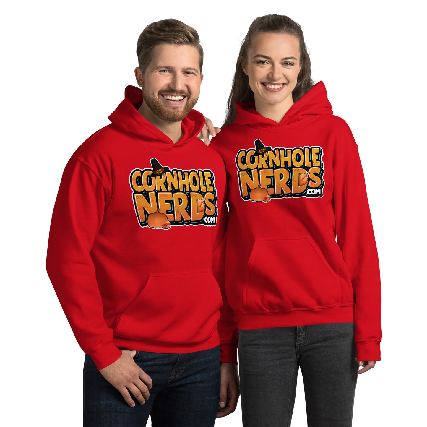 Cornhole Nerds Autumn Skies and Pumpkin Pies Unisex Hoodie