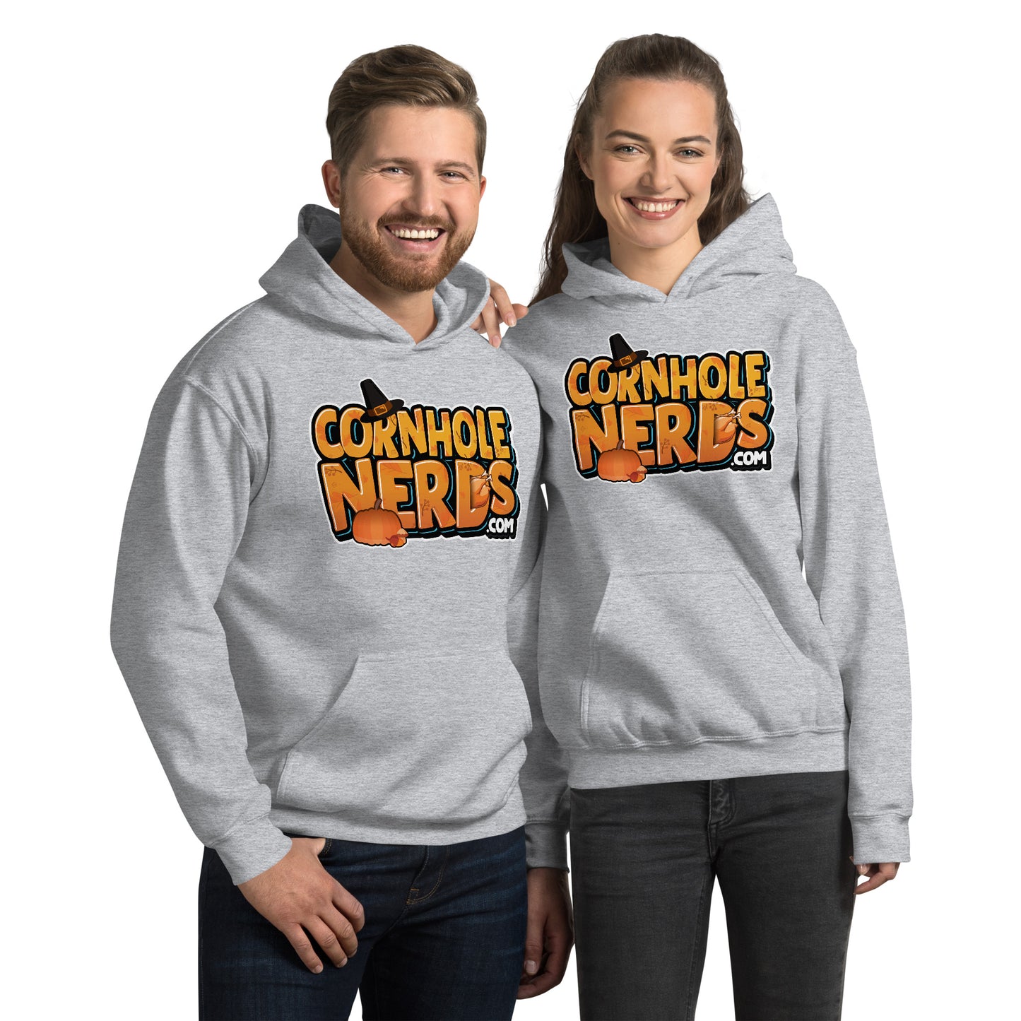 Cornhole Nerds Autumn Skies and Pumpkin Pies Unisex Hoodie