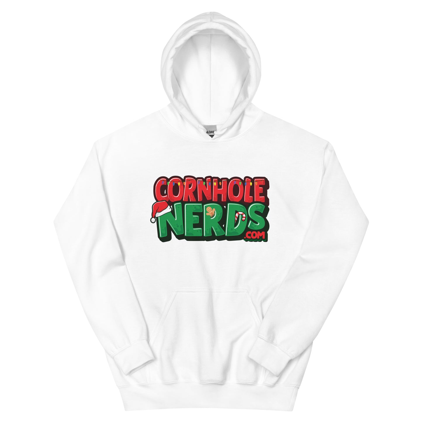 Cornhole Nerds Holly Jolly Christmas Unisex Hoodie