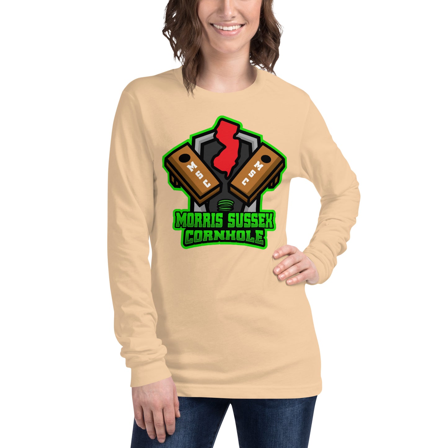 Morris Sussex Cornhole Unisex Long Sleeve Tee